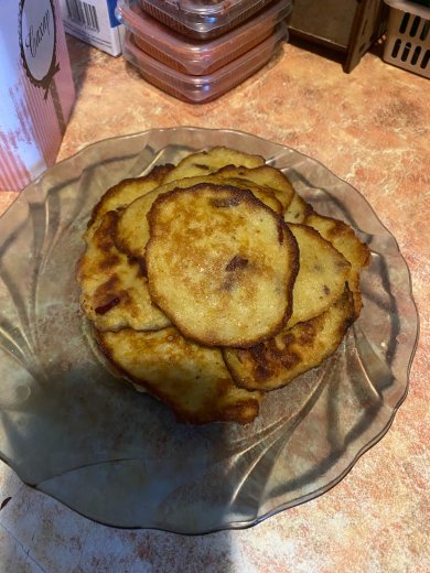 манные оладьи с яблоком - Шаг 6