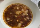 суп с фасолью и томатной пастой
