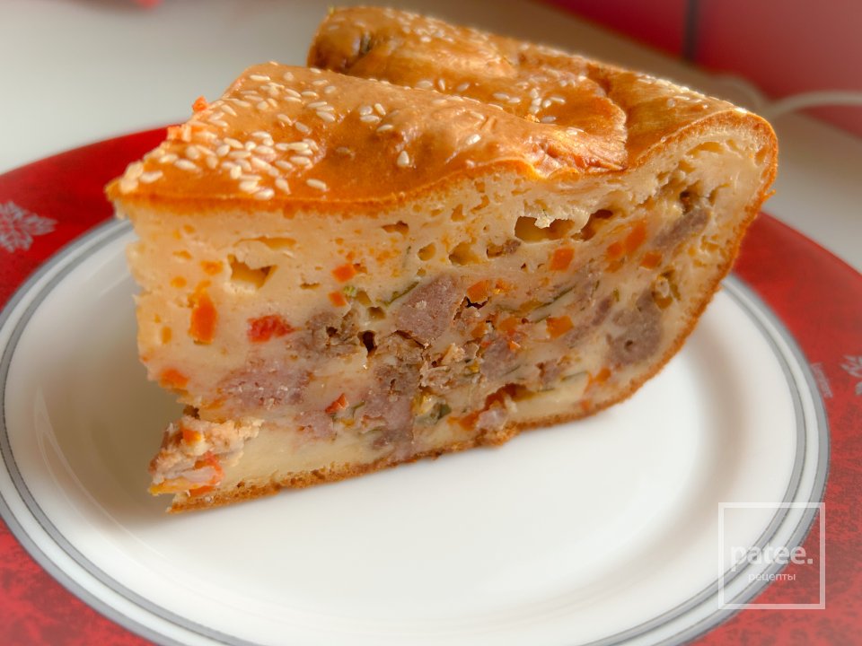 ЗАЛИВНОЙ ПИРОГ С МЯСОМ - Шаг 1