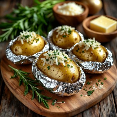 Запечённые картохи в фольге в мундире/без. - Шаг 3