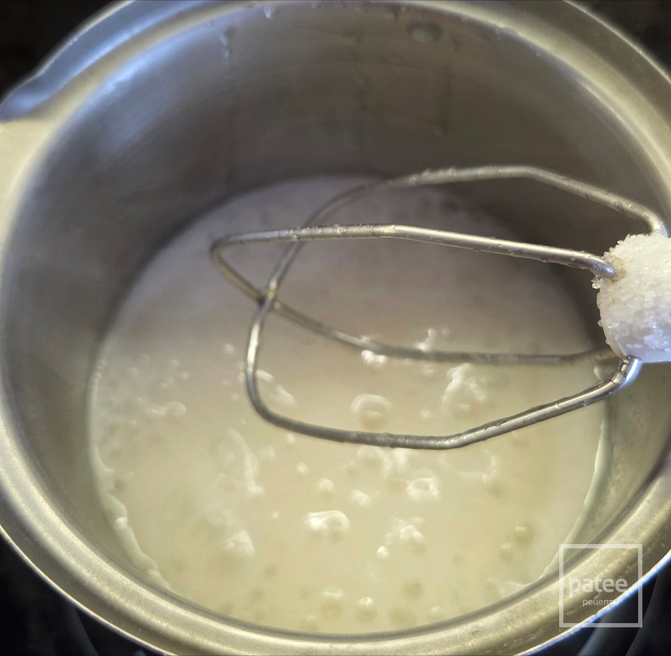 Торт-суфле с персиками без выпечки - Шаг 1