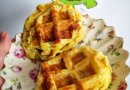 Картофельные вафли с зеленью
