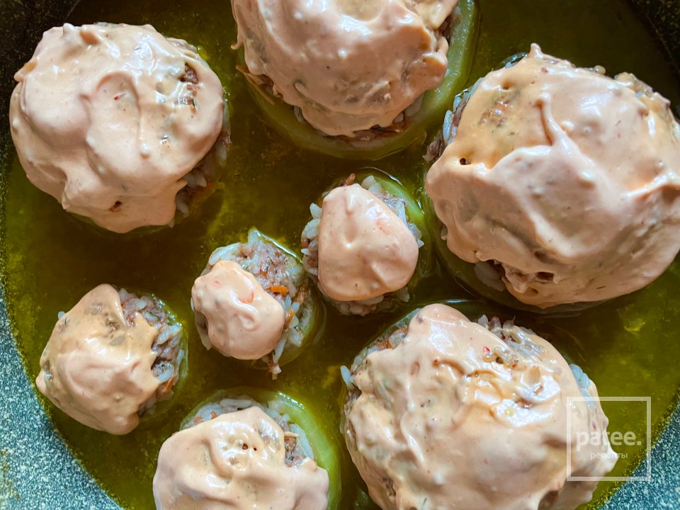 Фаршированные кабачка. - Шаг 4