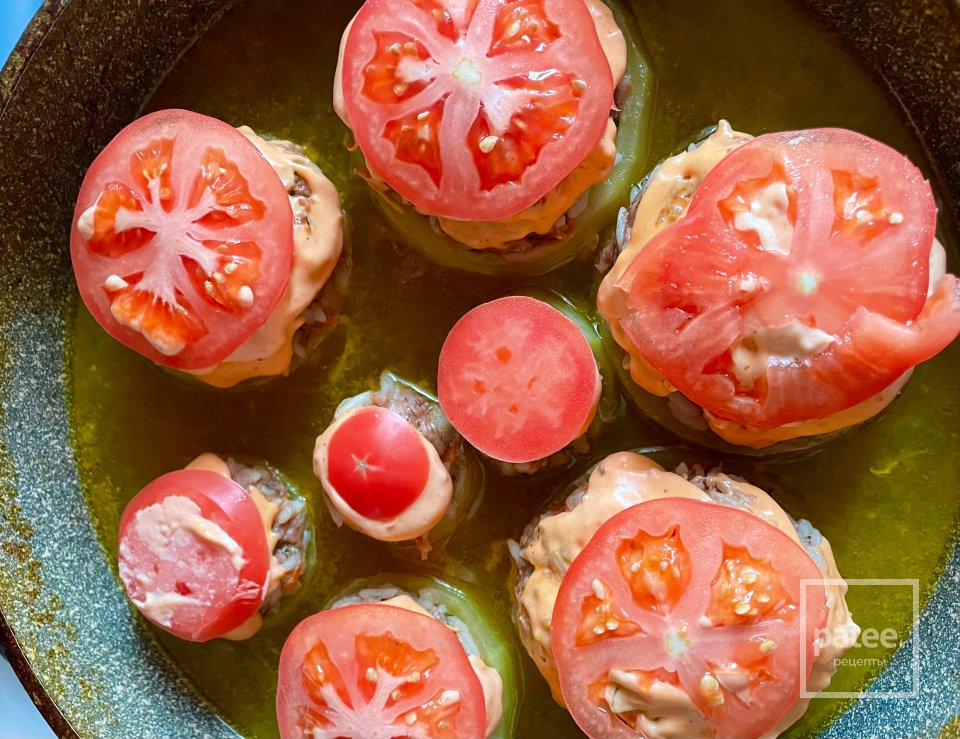 Фаршированные кабачка. - Шаг 5