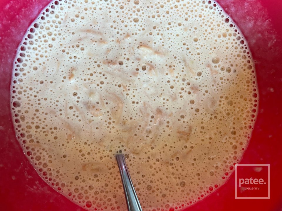 Оладушки с яблоками. - Шаг 5