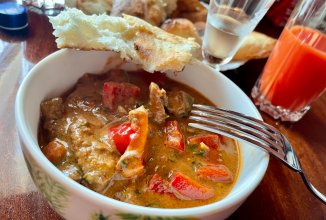 Паприкаш из оленины.