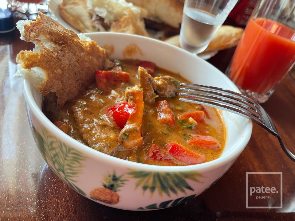 Паприкаш из оленины. - Шаг 13