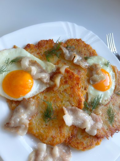 ДРАНИКИ С ВЕТЧИНОЙ - Шаг 1