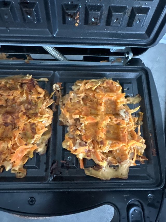 Морковные вафли