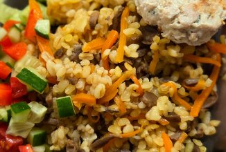 Булгур с грибами