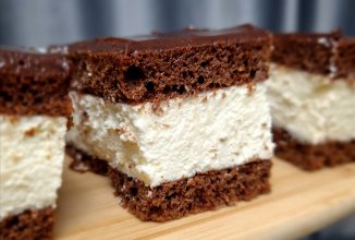 Десерт со сливочно-сырным суфле