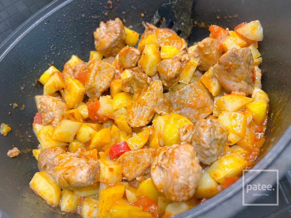 МЯСНОЕ РАГУ С ЖАРЕННЫМ КАРТОФЕЛЕМ - Шаг 1