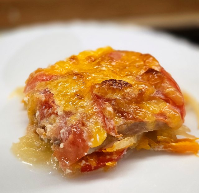 Горбуша в духовке с овощами