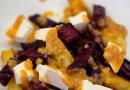Салат со свеклой, картофелем и сыром фета