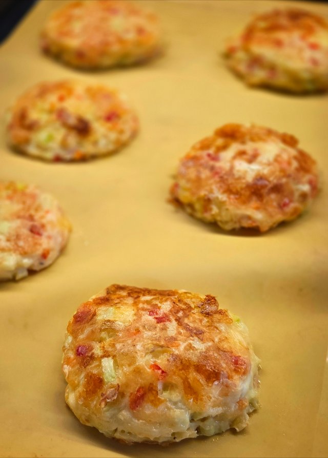 Сырно-овощные оладьи