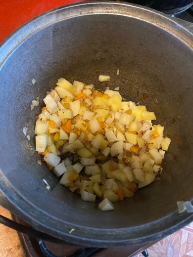 картофельный суп с сыром - Шаг 5