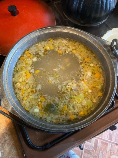 картофельный суп с сыром - Шаг 6