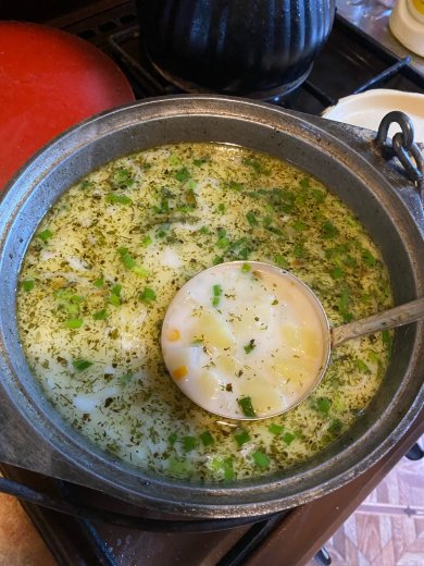 картофельный суп с сыром - Шаг 7