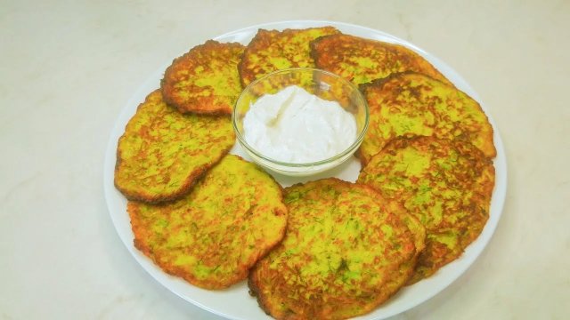 Кабачковые оладьи