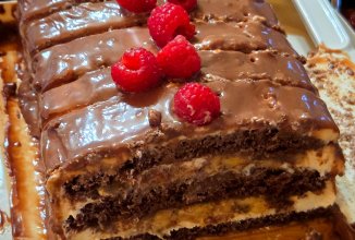 Торт банан-кофе