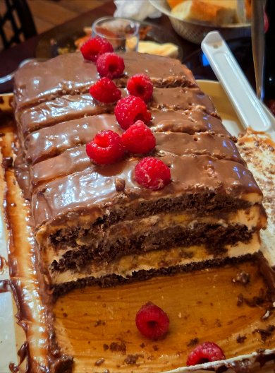 Торт банан-кофе