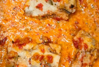 Белая рыба в томатно-сливочном соусе