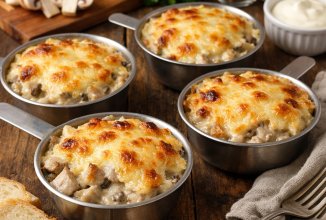 Жульен с курицей и грибами