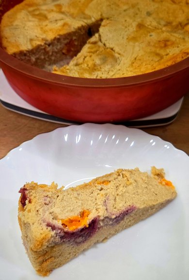 Запеканка тыква-малина-кофе