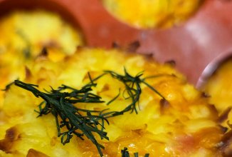 Картофельные маффины с ветчиной