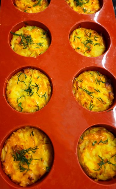 Картофельные маффины с ветчиной - Шаг 1